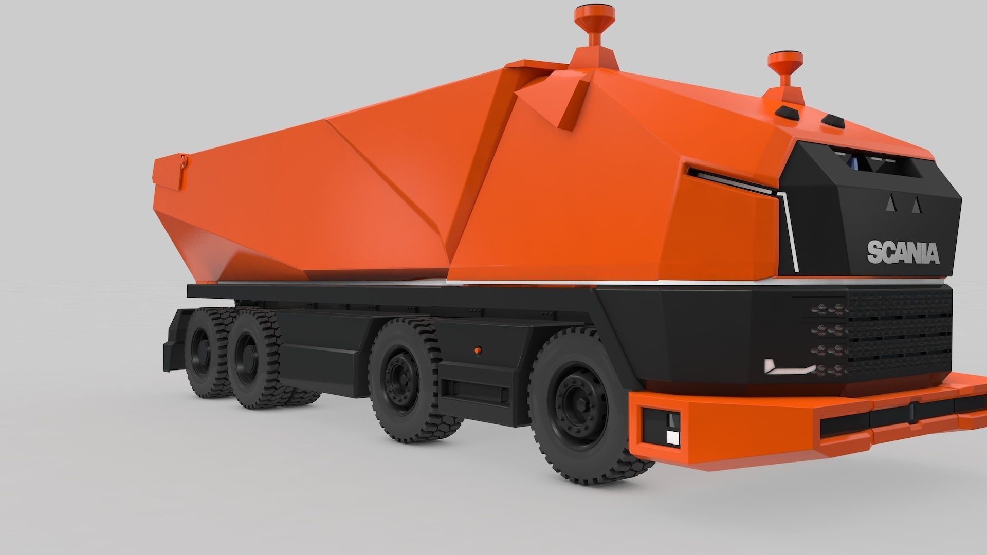 Autonomous Mining Truck 3D model_26