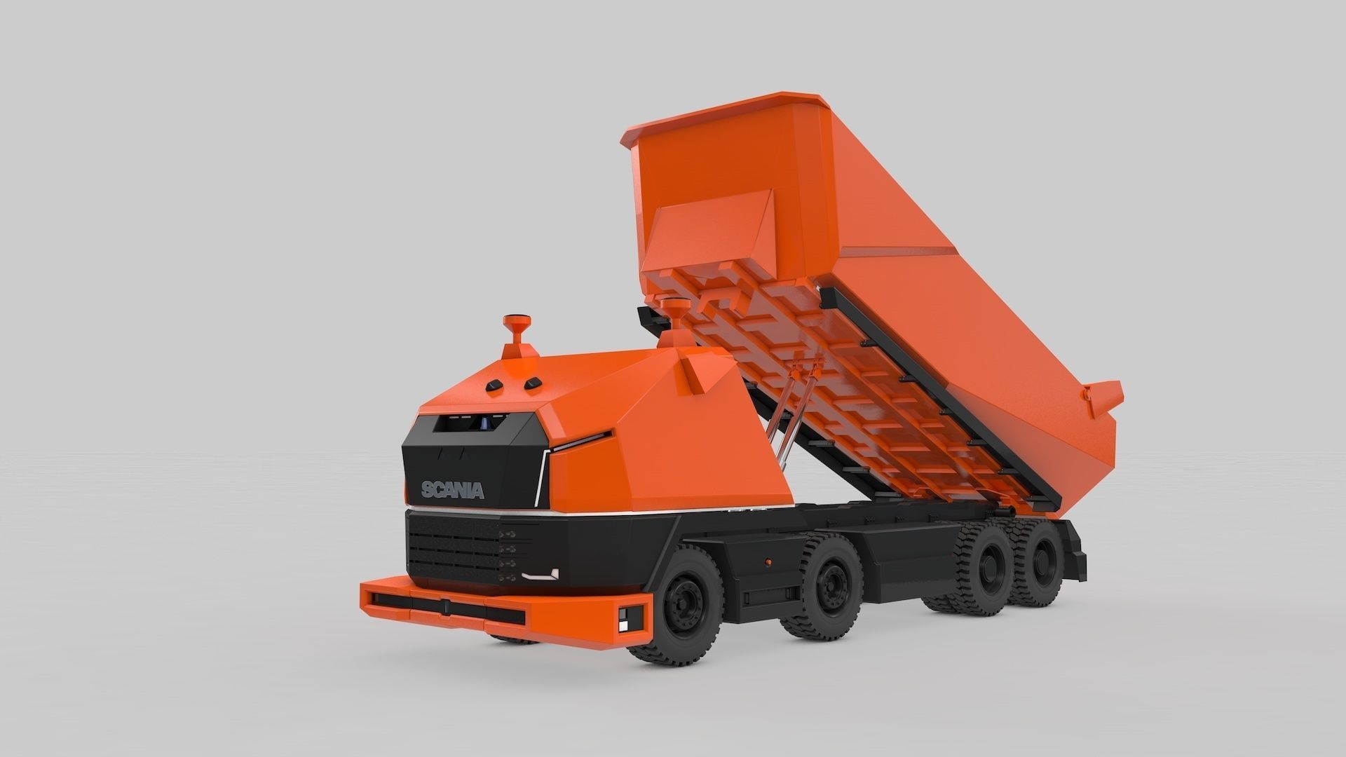 Autonomous Mining Truck 3D model_10