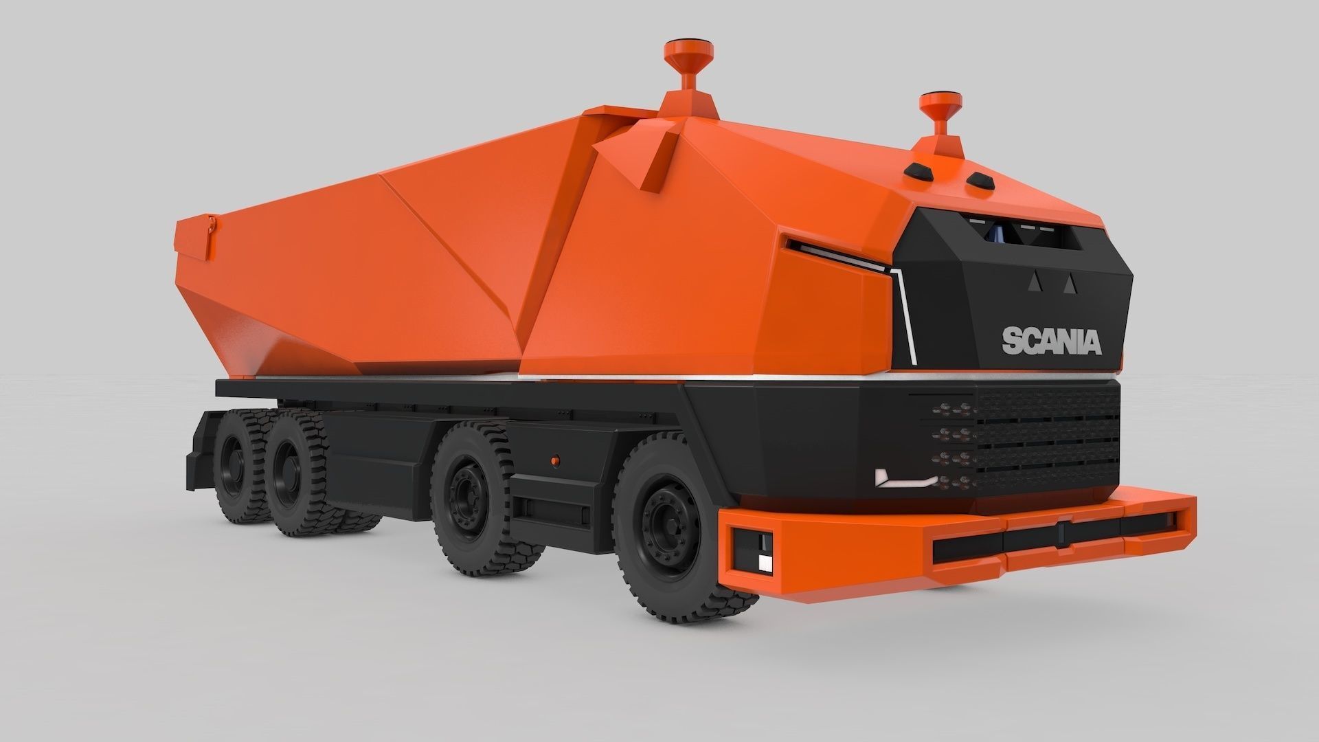 Autonomous Mining Truck 3D model_22