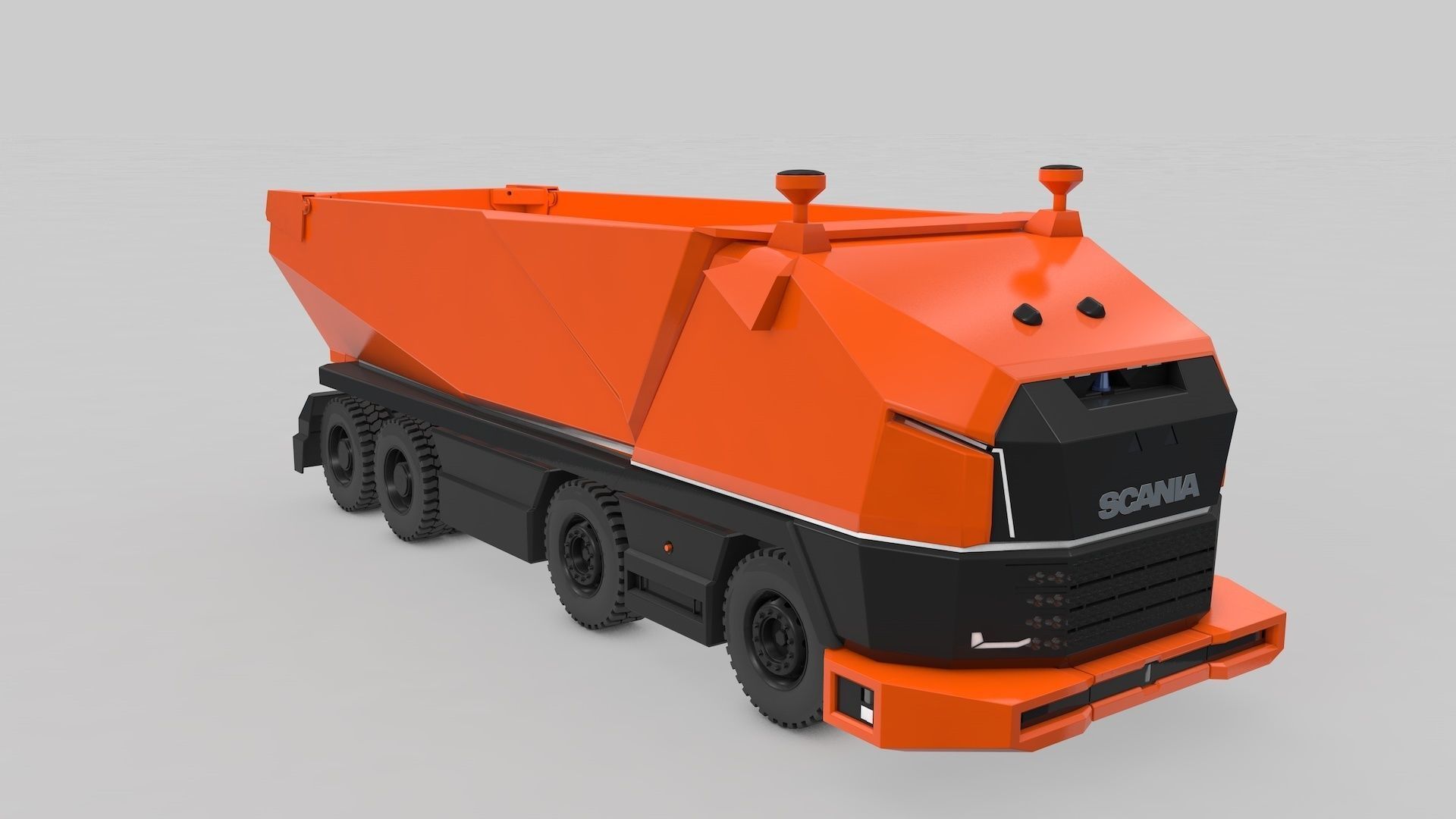 Autonomous Mining Truck 3D model_5
