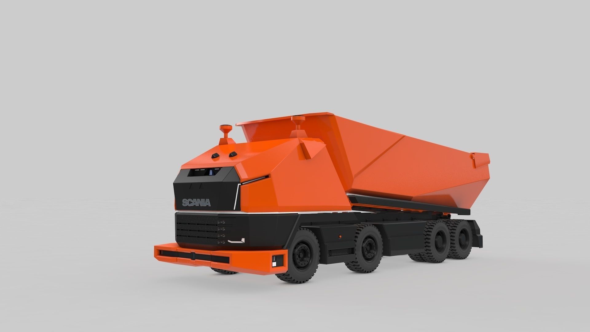 Autonomous Mining Truck 3D model_8