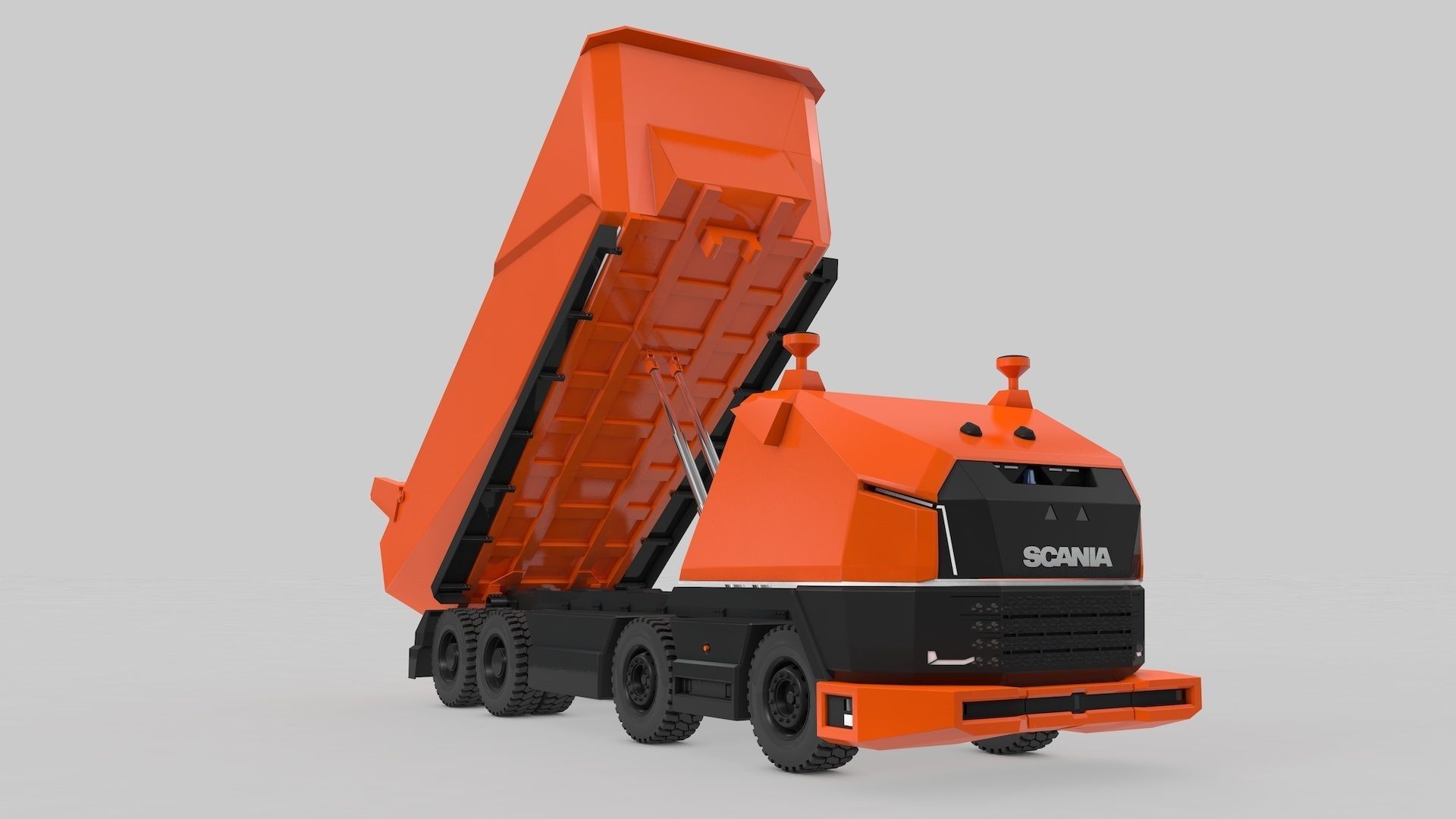 Autonomous Mining Truck 3D model_16