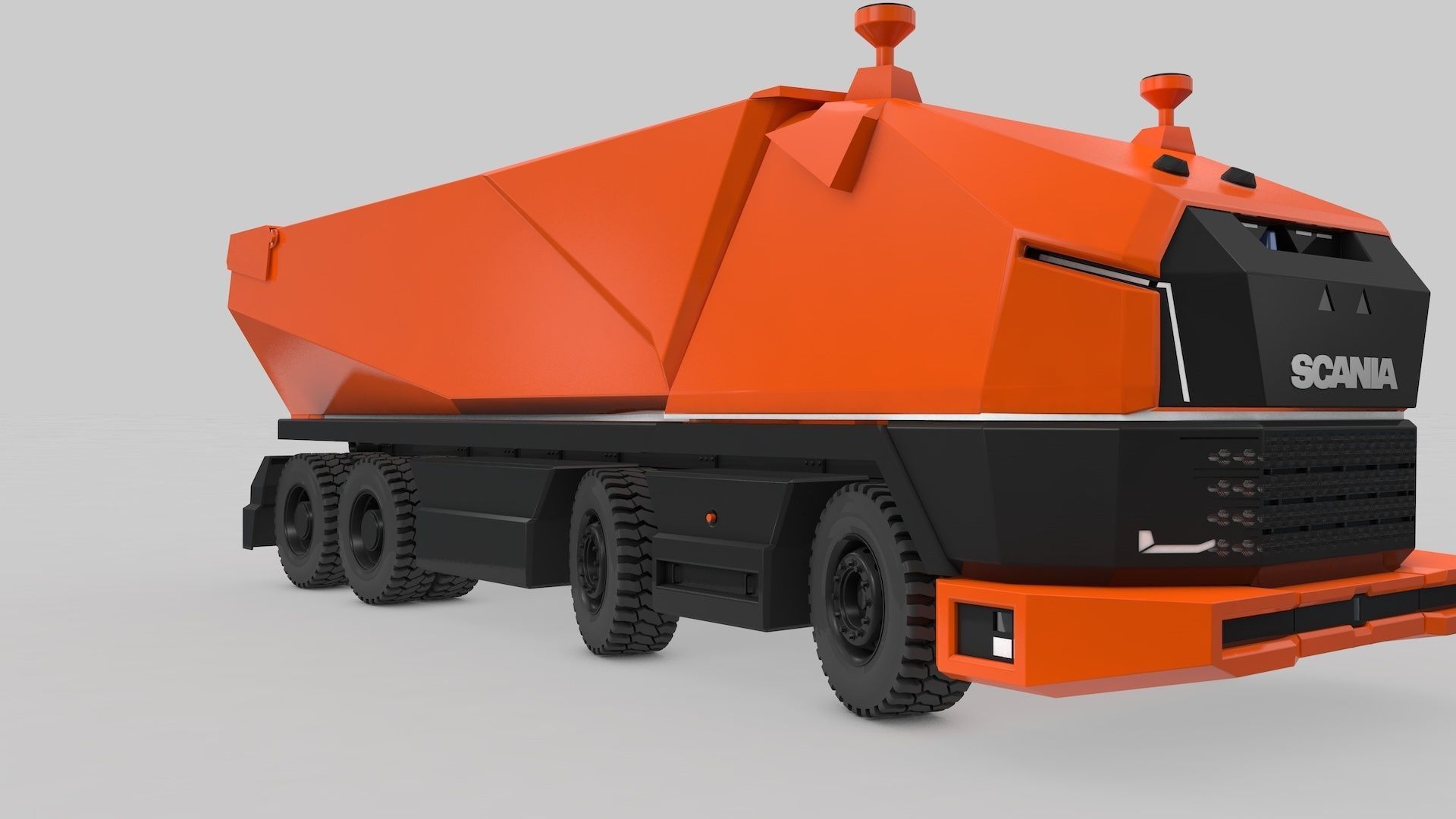 Autonomous Mining Truck 3D model_30