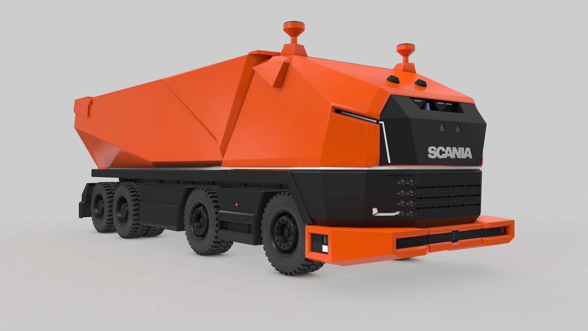 Autonomous Mining Truck 3D model_21