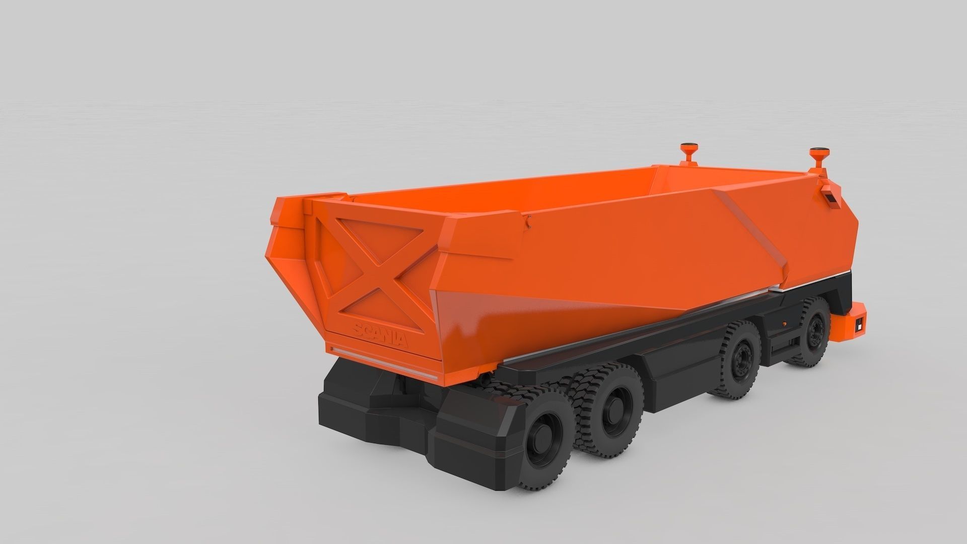 Autonomous Mining Truck 3D model_4