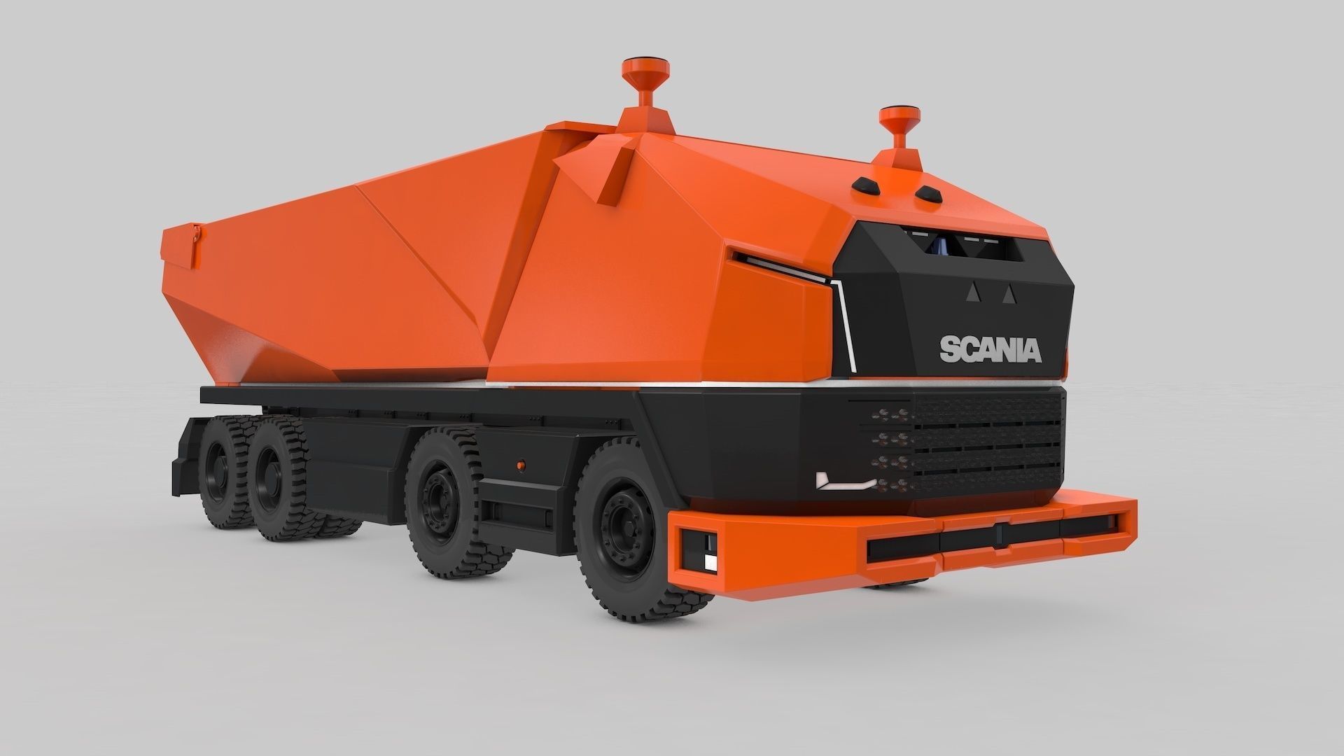 Autonomous Mining Truck 3D model_20