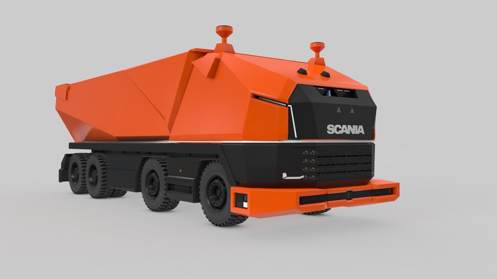 Autonomous Mining Truck 3D model_17