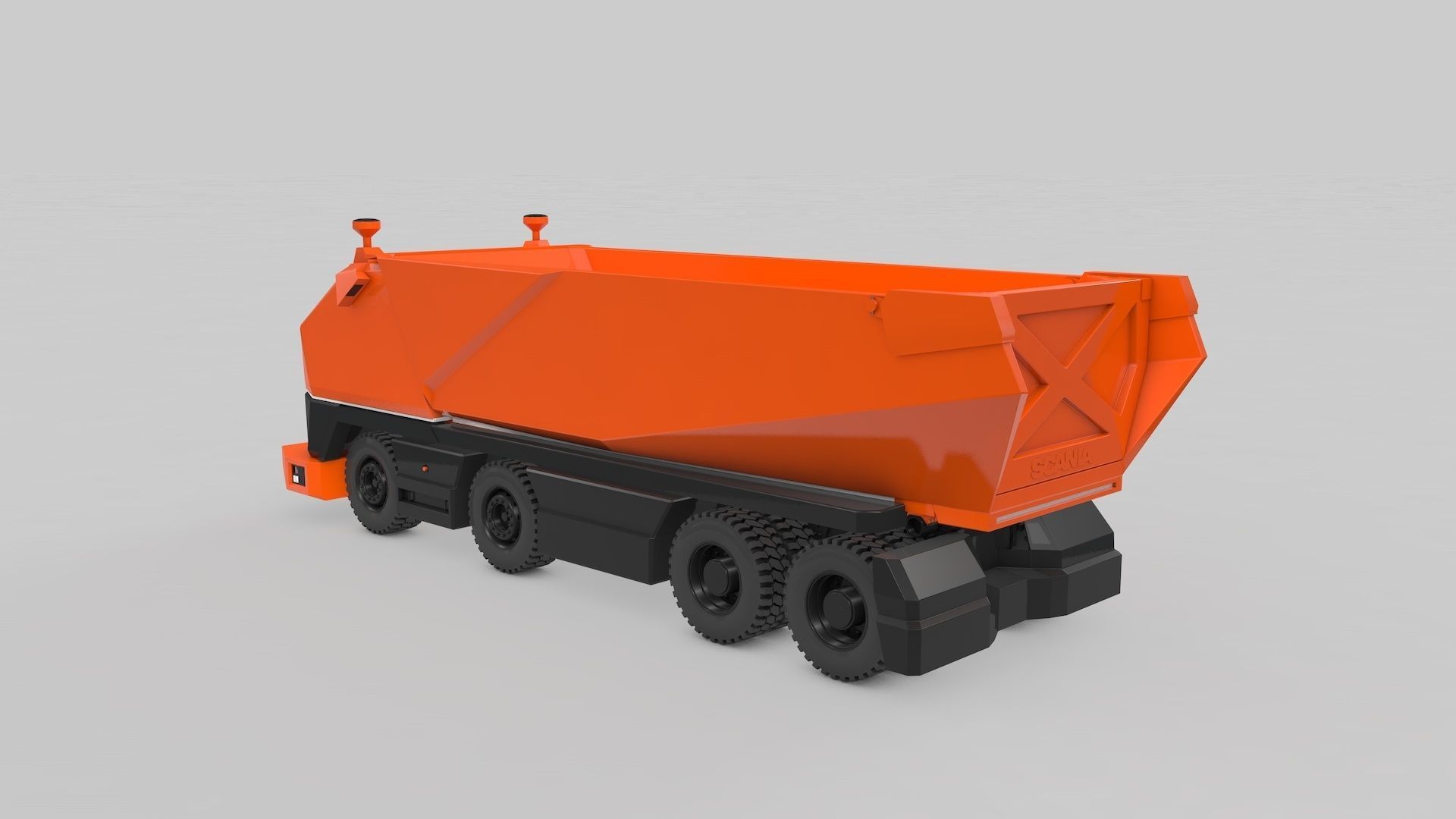 Autonomous Mining Truck 3D model_3