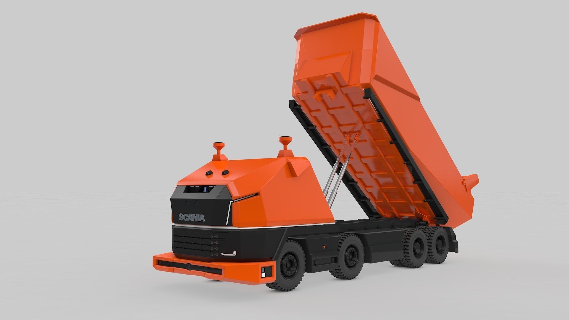 Autonomous Mining Truck 3D model_12