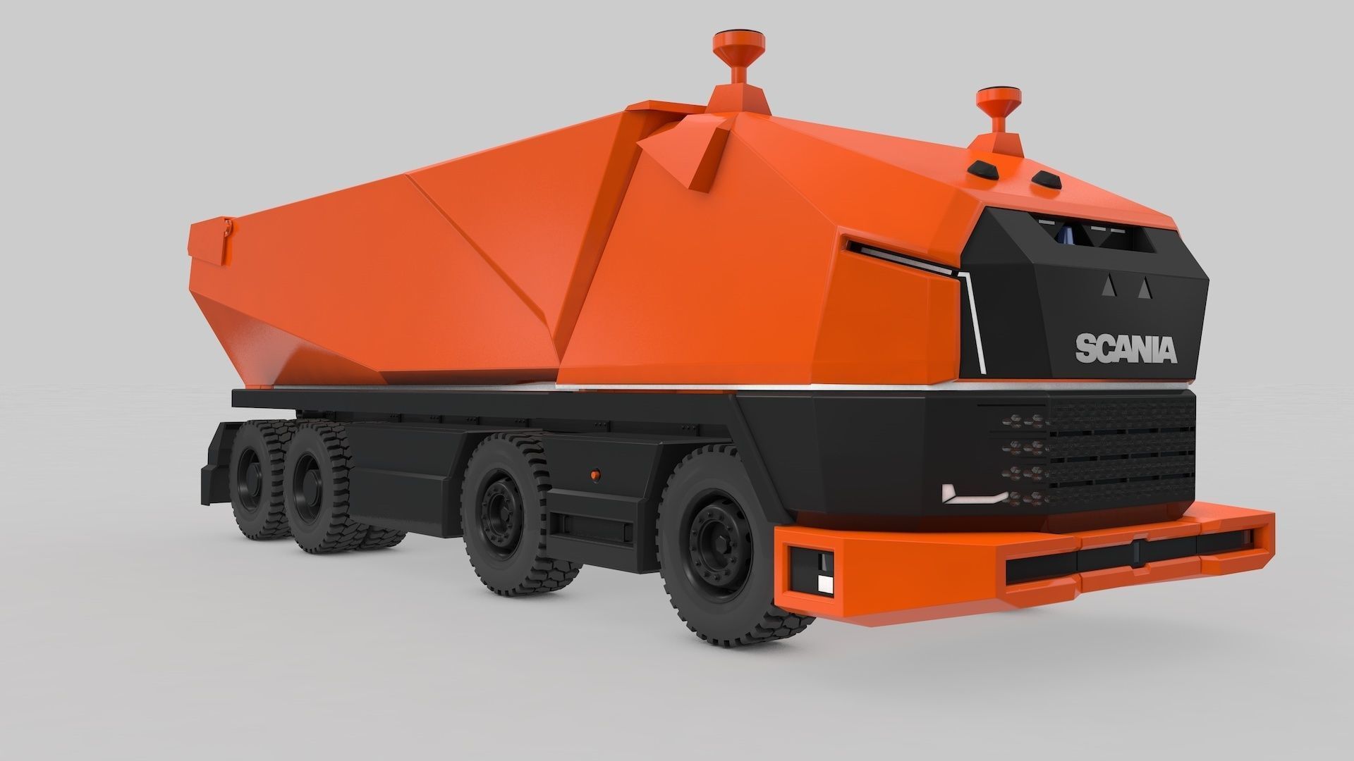 Autonomous Mining Truck 3D model_23