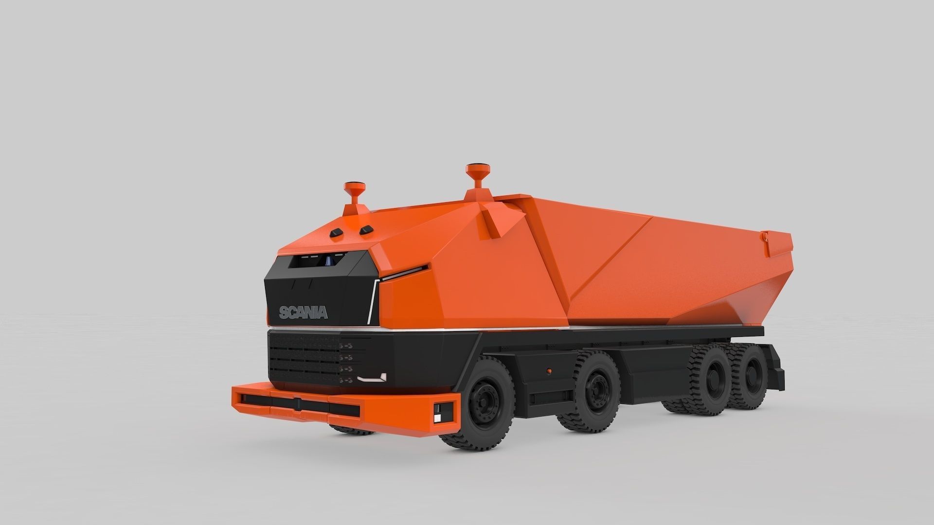 Autonomous Mining Truck 3D model_7