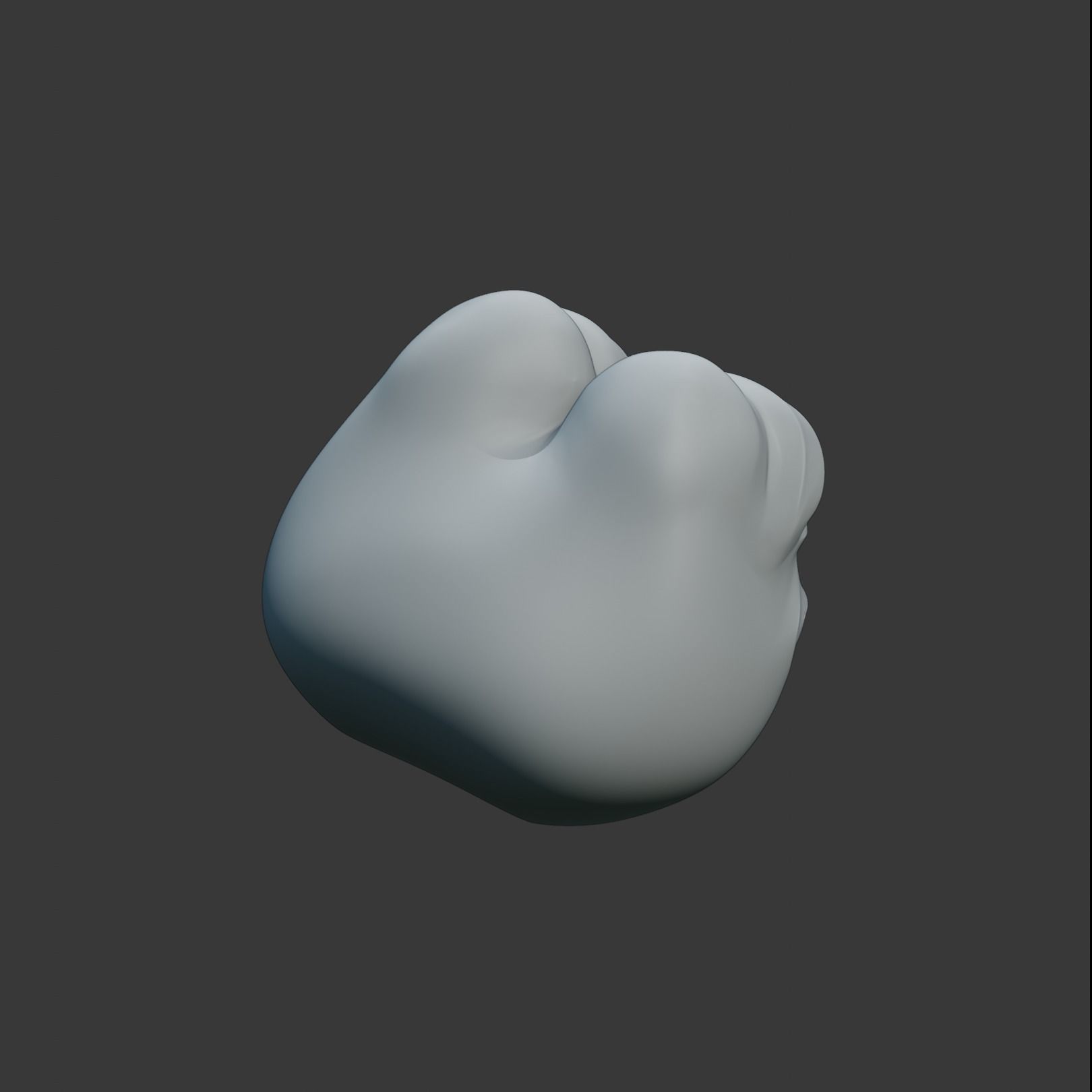 Smug Pepe Low-poly 3D model_20