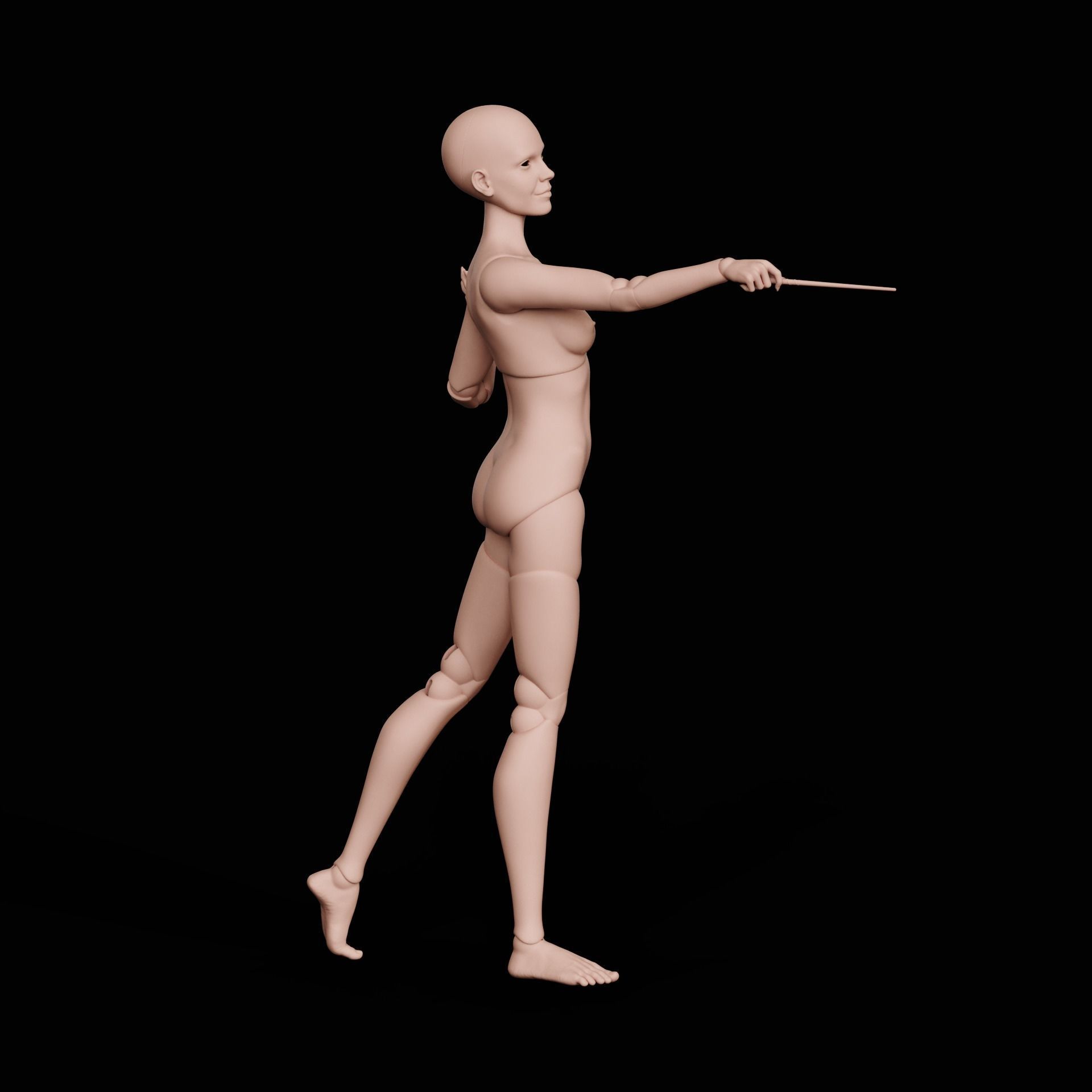 BJD doll Hermione Granger  3D print model_11