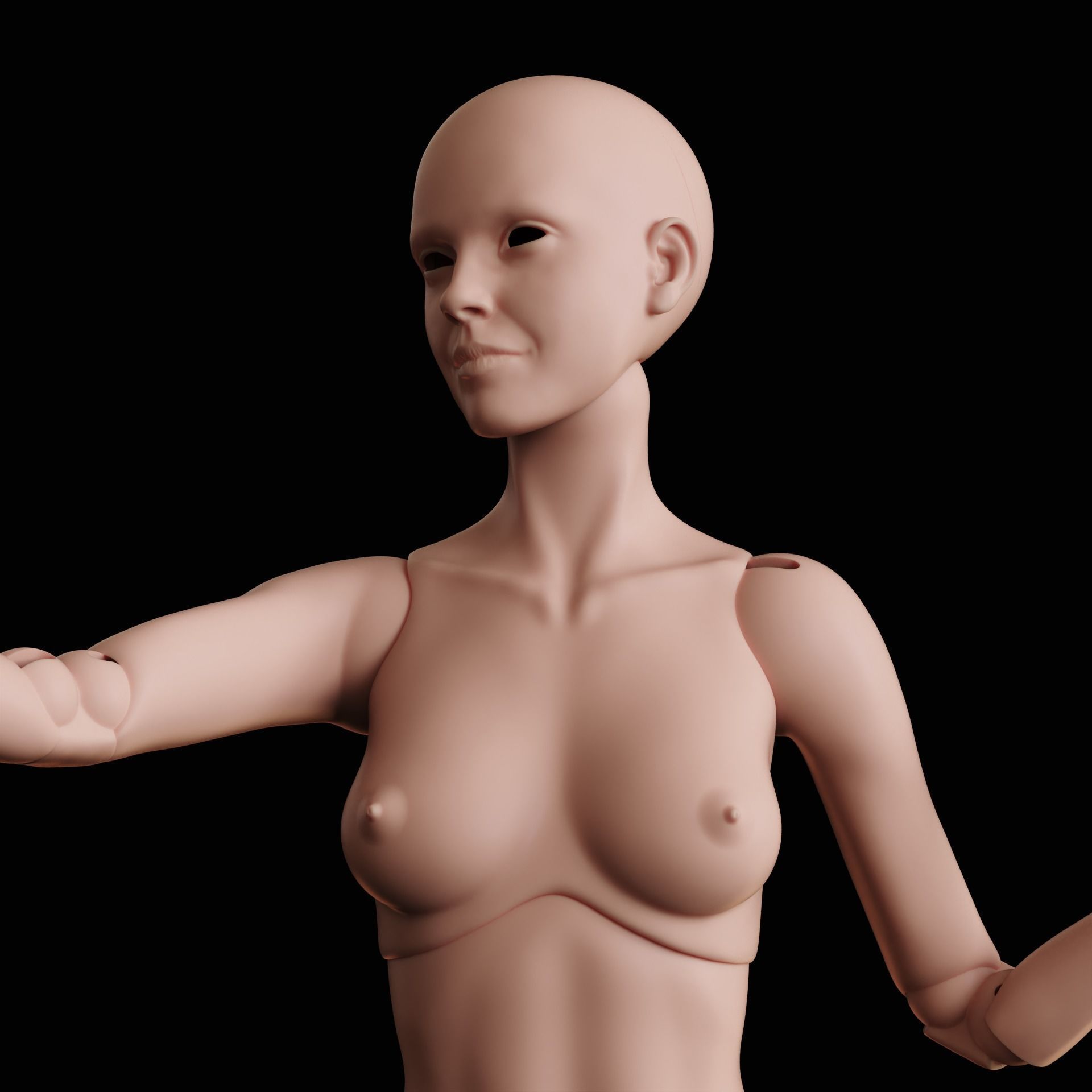 BJD doll Hermione Granger  3D print model_3