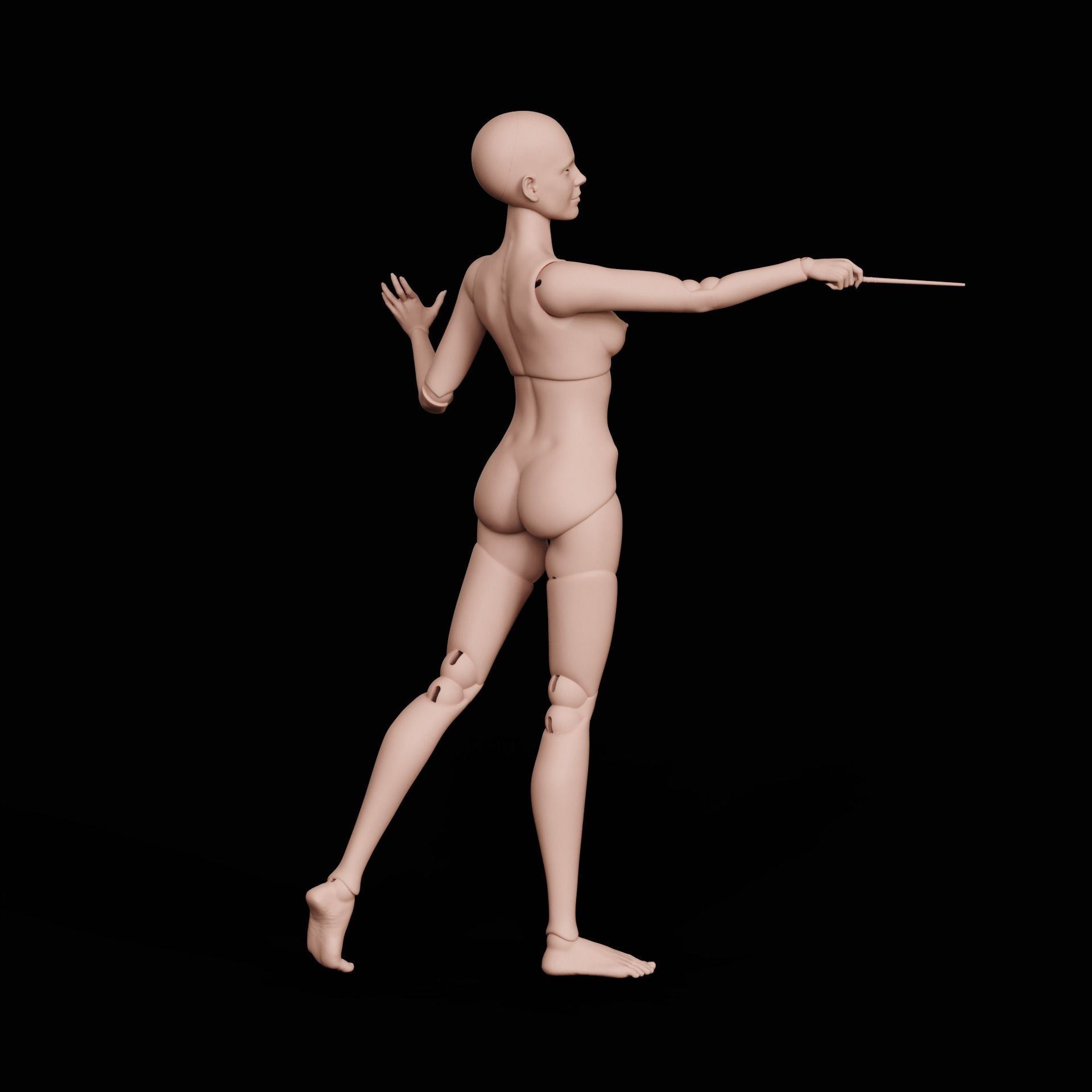 BJD doll Hermione Granger  3D print model_12