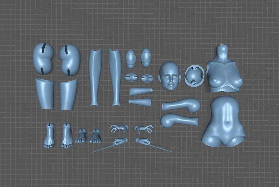 BJD doll Hermione Granger  3D print model_21