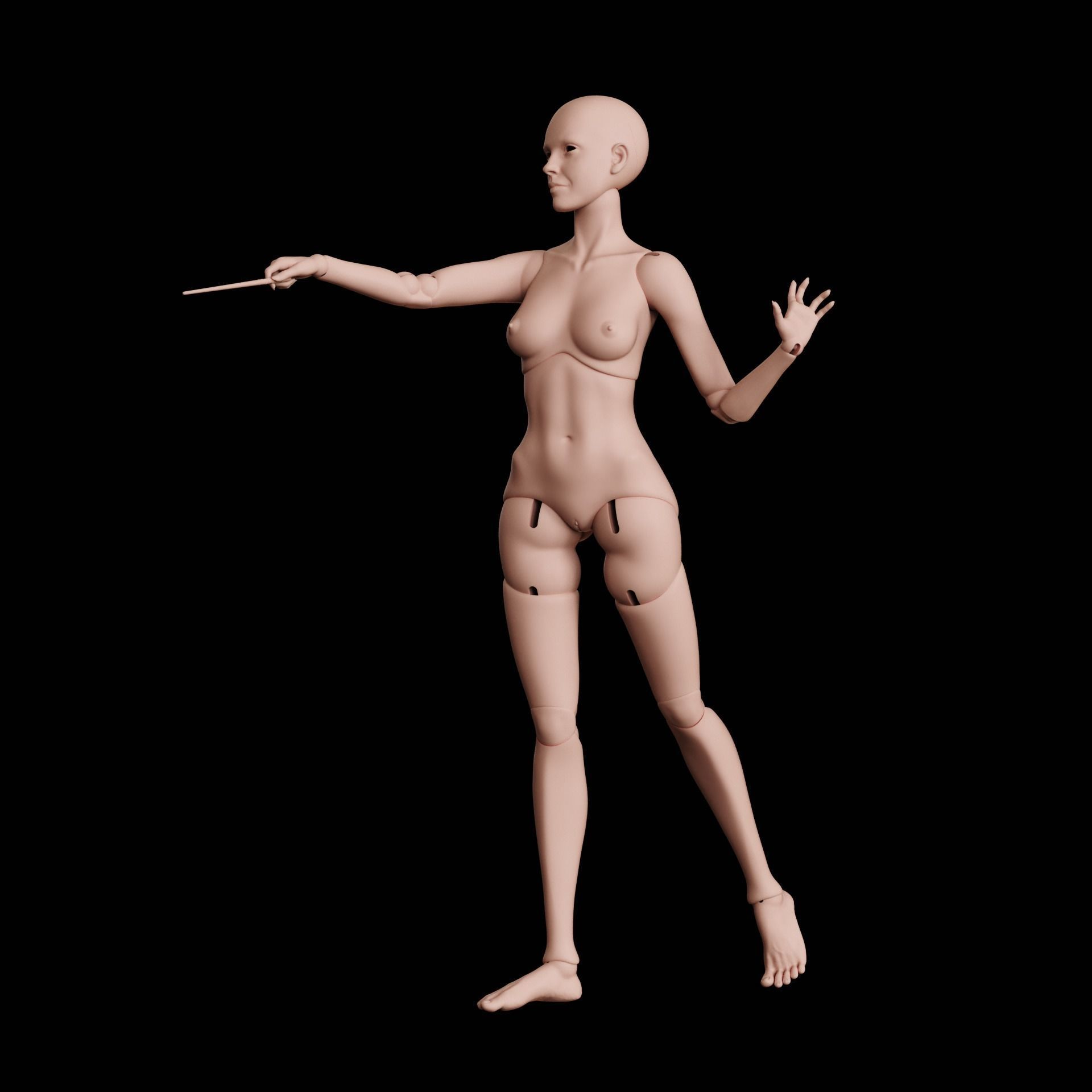 BJD doll Hermione Granger  3D print model_7