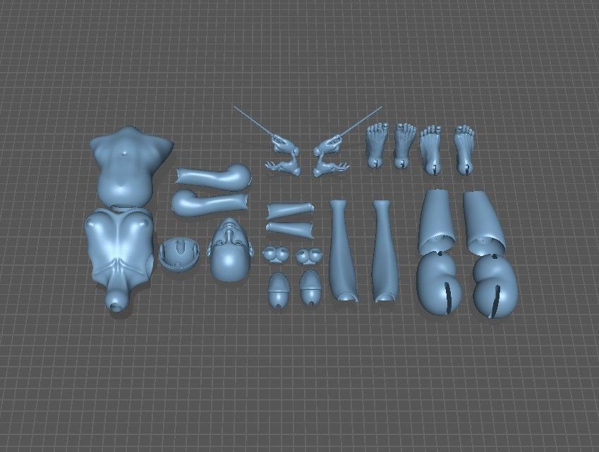 BJD doll Hermione Granger  3D print model_25