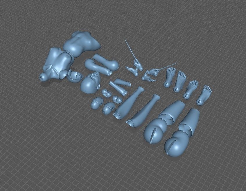 BJD doll Hermione Granger  3D print model_24