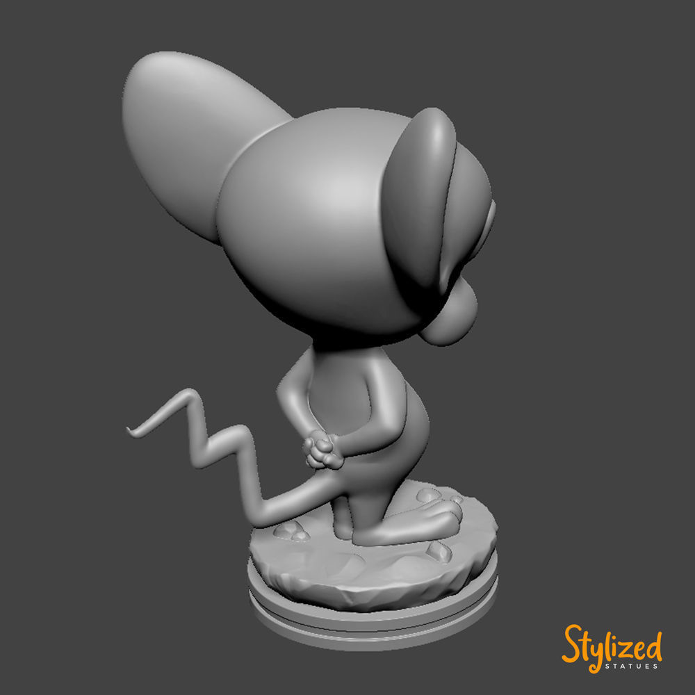 The Brain mouse figurine 3D print model_8