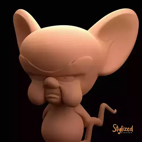 The Brain mouse figurine