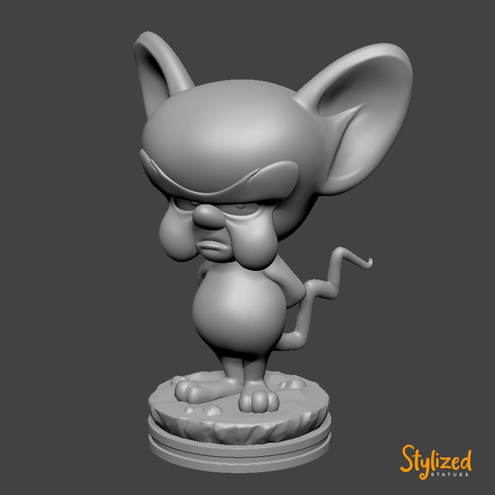 The Brain mouse figurine 3D print model_7