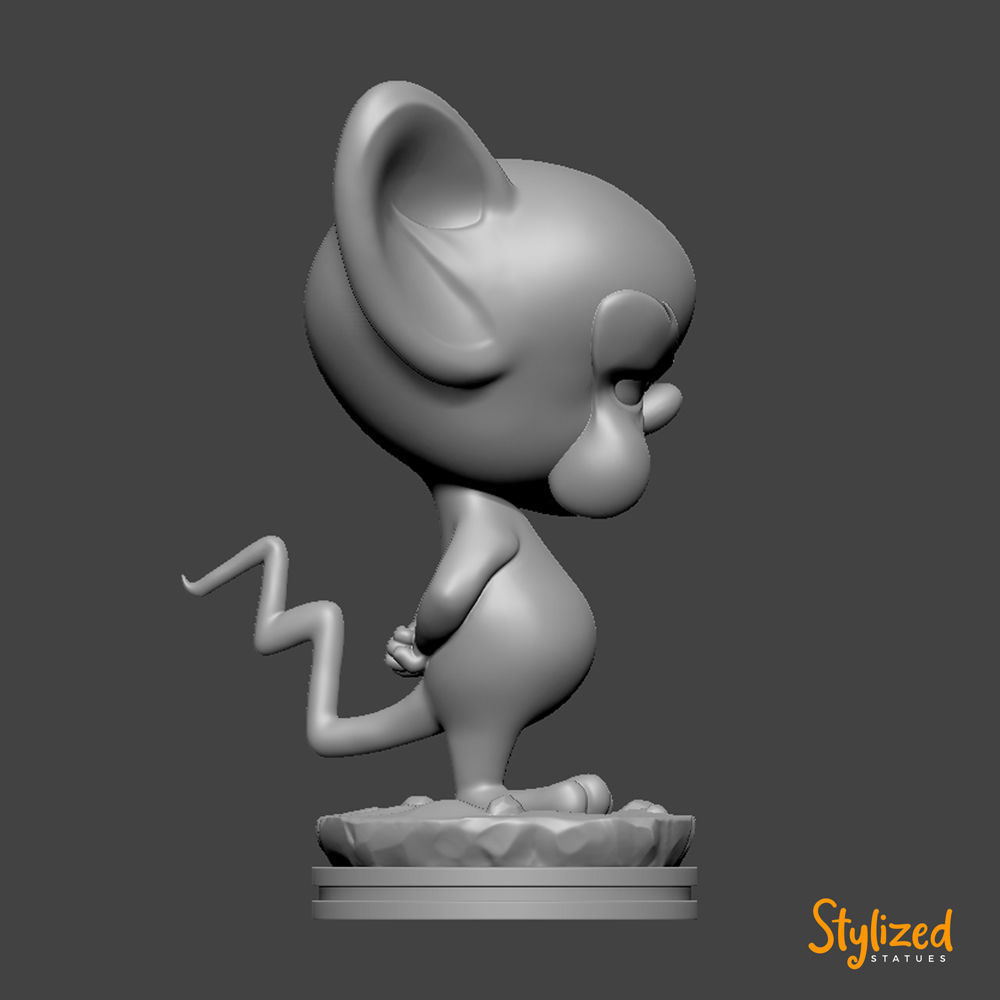 The Brain mouse figurine 3D print model_6