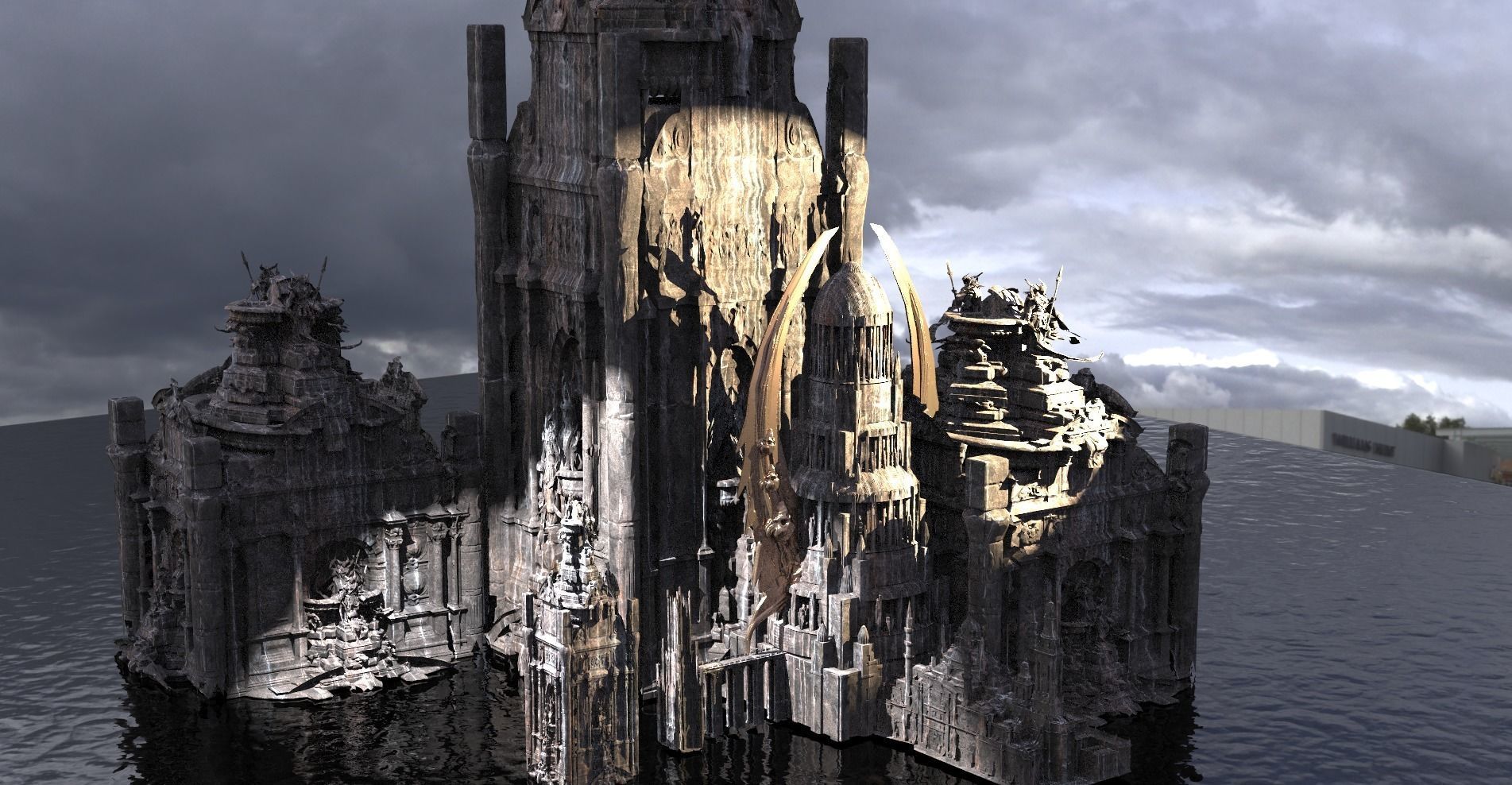 Skeletor Tower Scull Dome 4 3D model_1