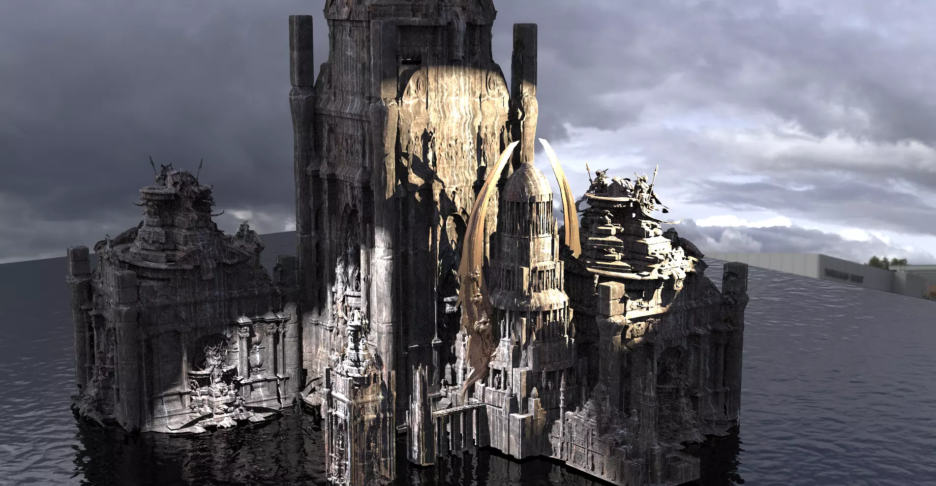 Skeletor Tower Scull Dome 4 3D model_0