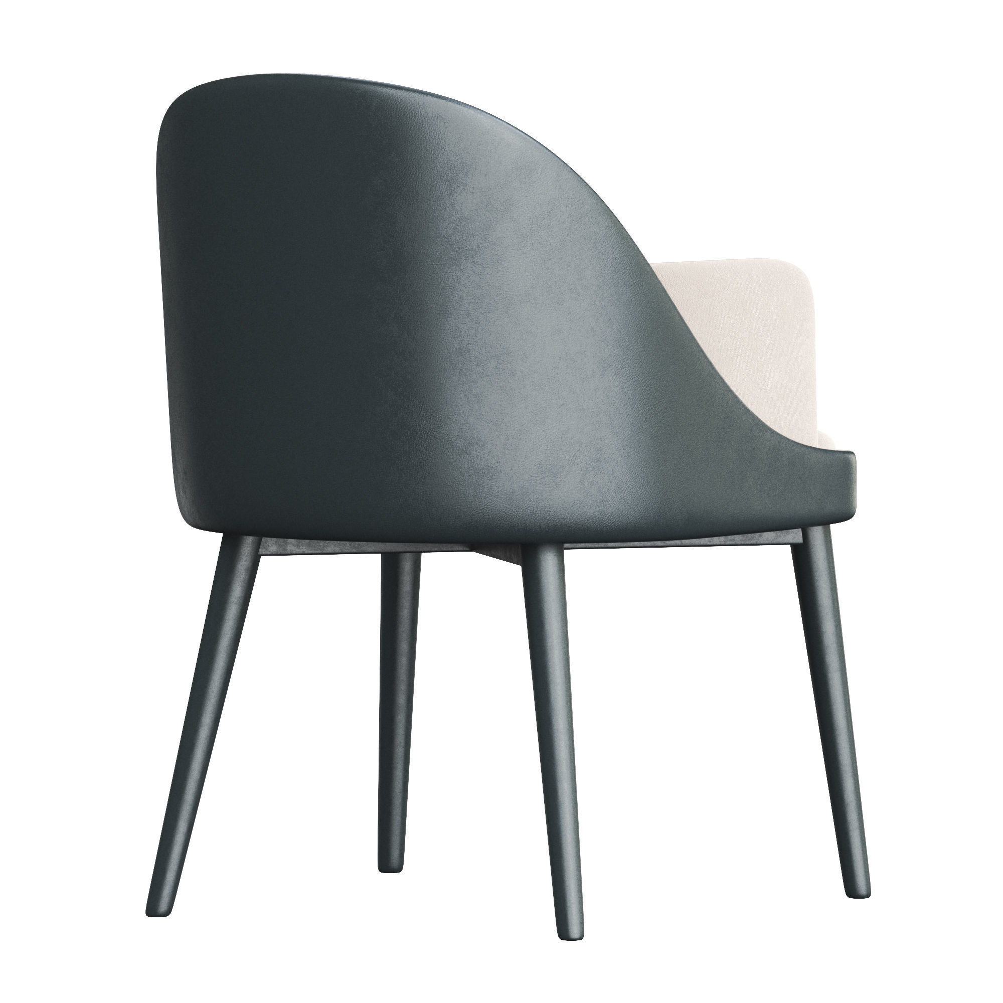 Modern dining chair 3D model_2