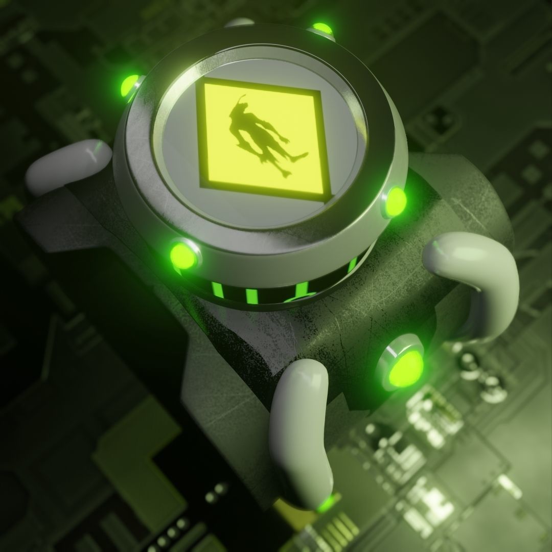 BEN 10 omnitrix  watch 3D model_4