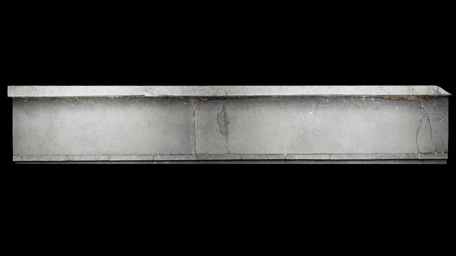 Low-Poly Scanned Sidewalk 01 Low-poly 3D model_2