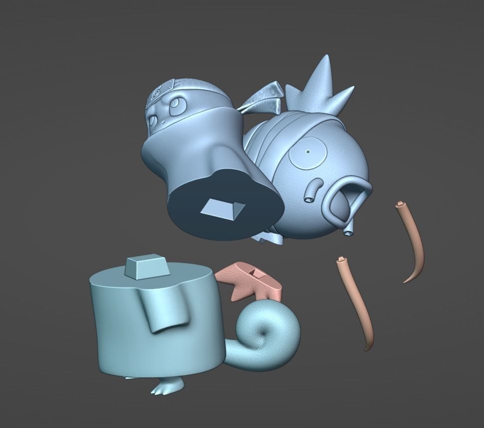 Squirtle - Akatsuki Variant - 3D print 3D print model_3