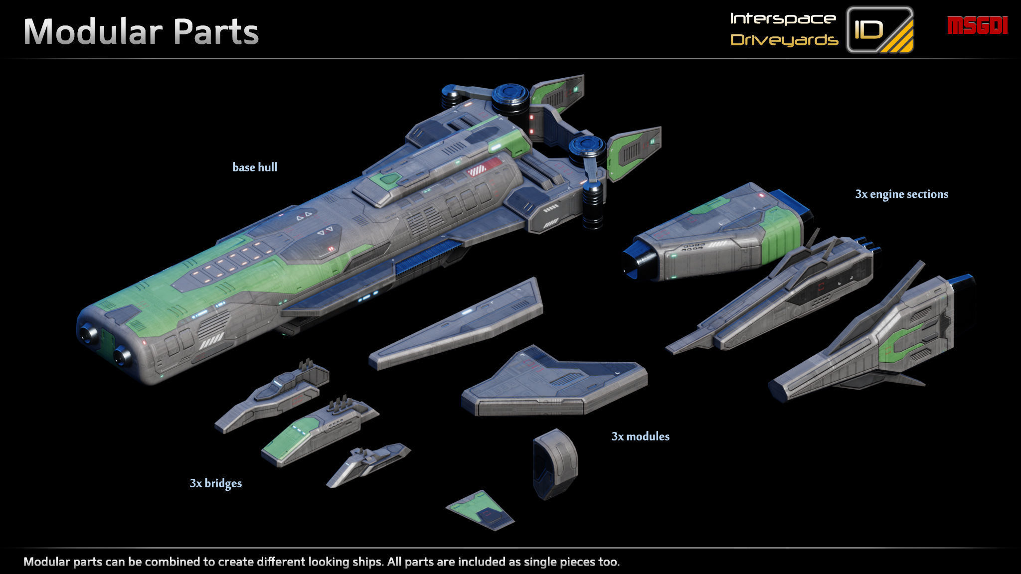 Taurus Class Frigate Low-poly 3D model_1