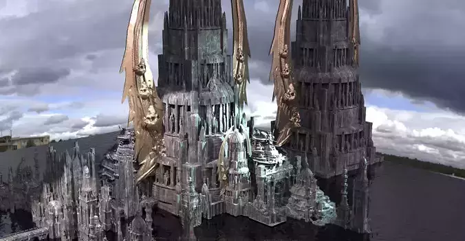 Skeletor Tower Scull Kit bash 3D