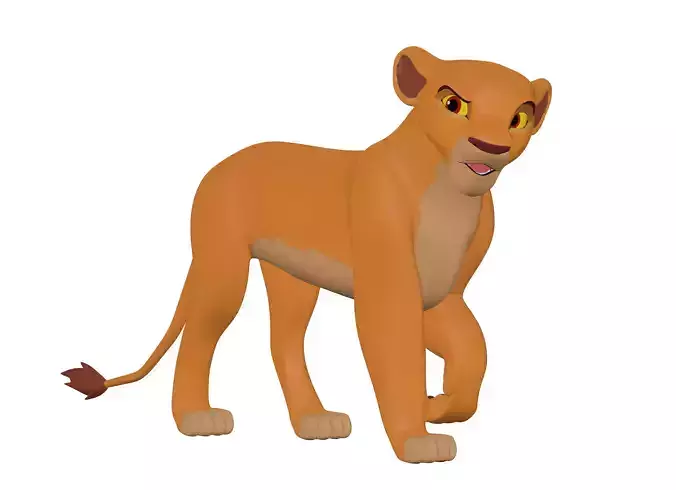 Kiara Lion King Low-poly 3D model
