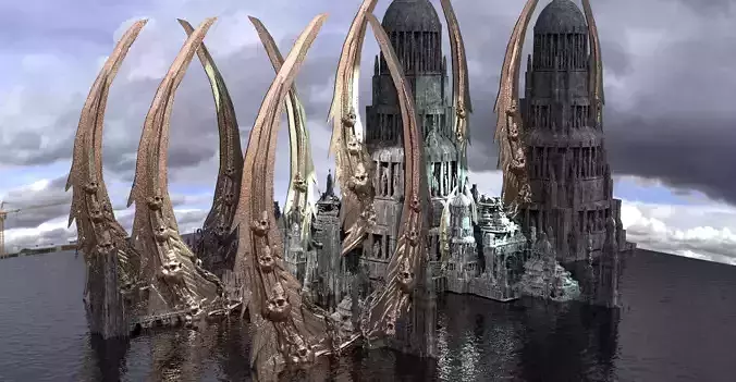 Skeletor Tower Scull Temples