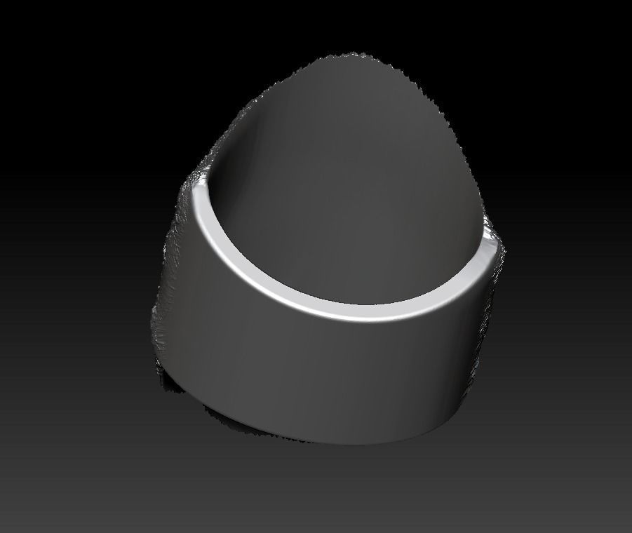 Gorilla ape monkey ring for men  3D print model_10