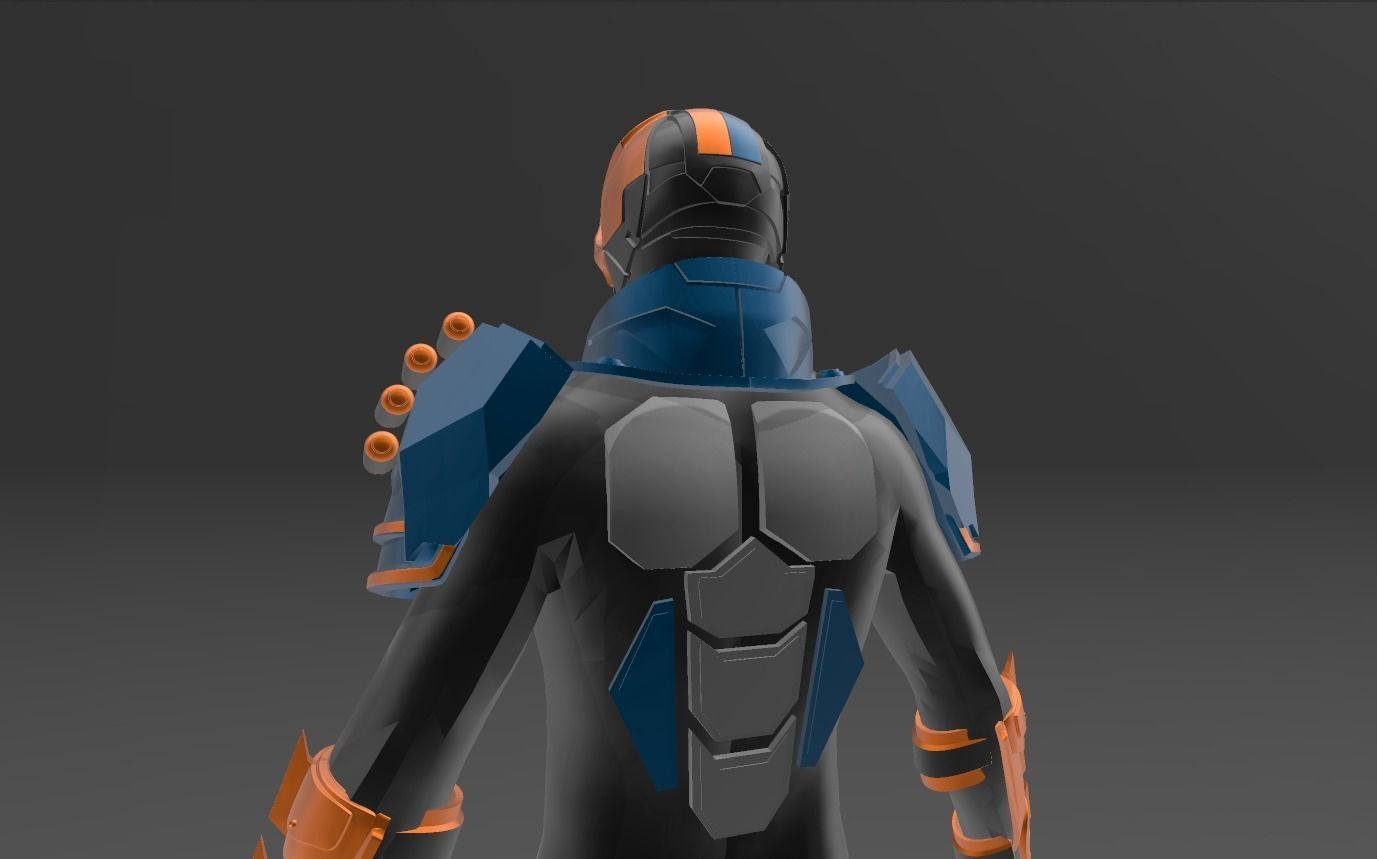 Mezco Deathstroke Armor Files 3D model_5