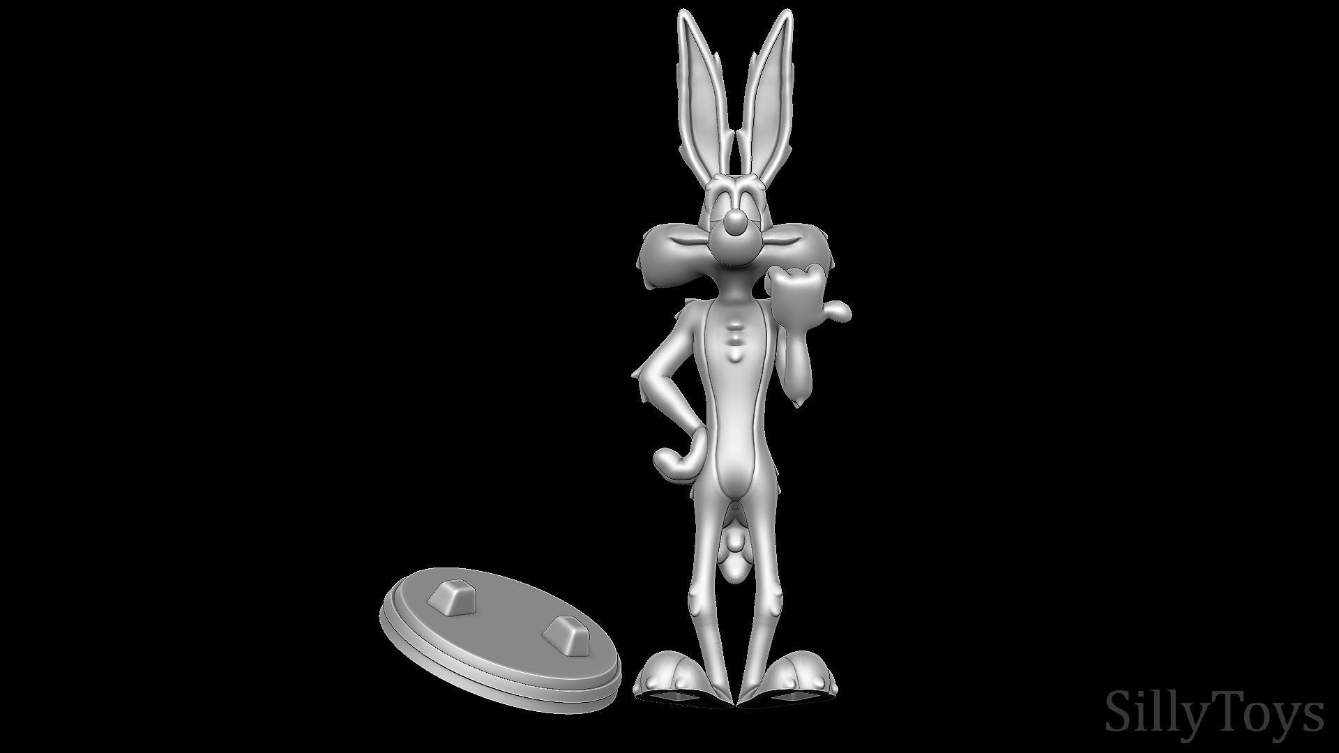 Wile E Coyote and Road Runner - Looney Tunes 3D print model_1