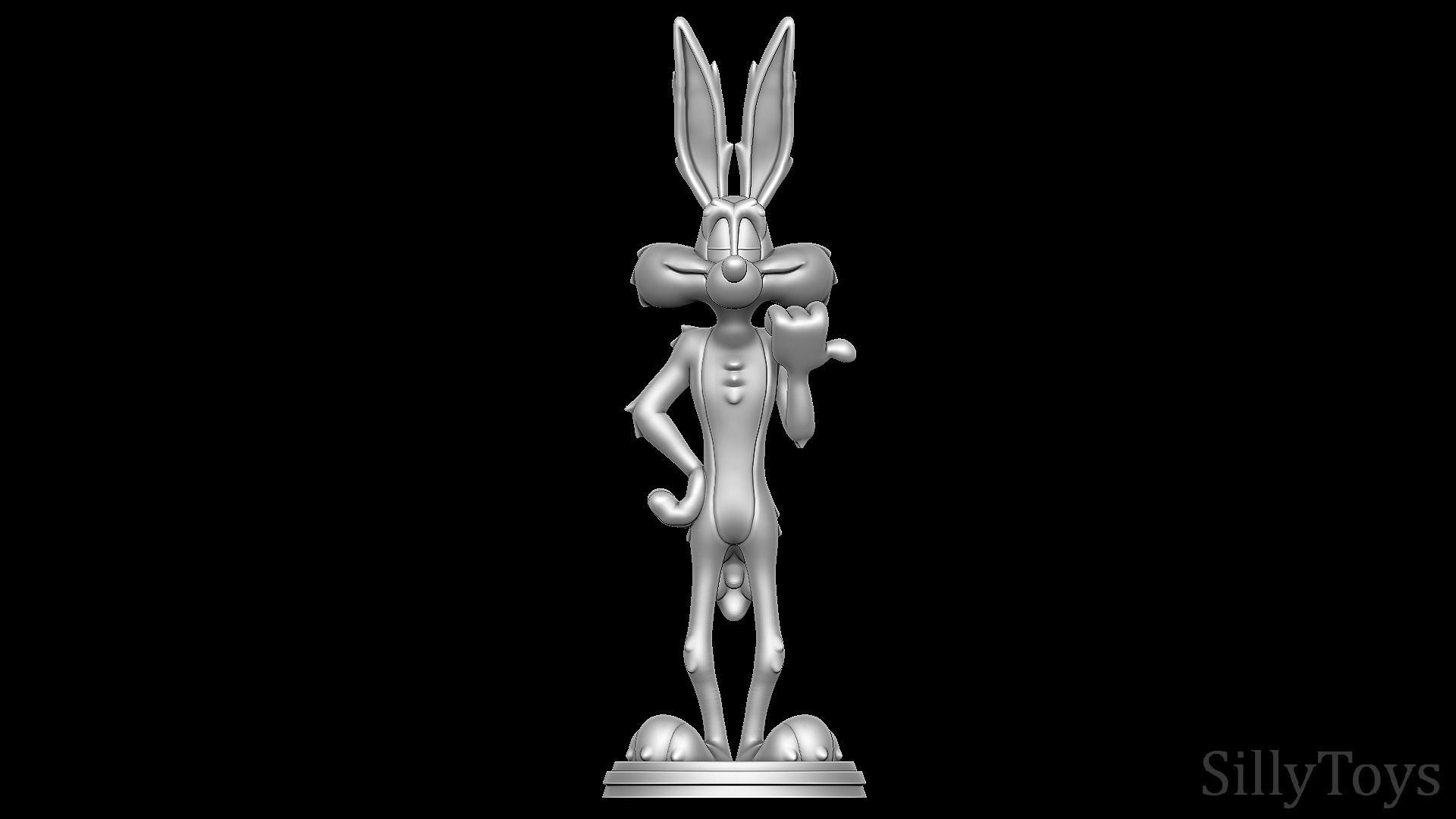 Wile E Coyote and Road Runner - Looney Tunes 3D print model_4