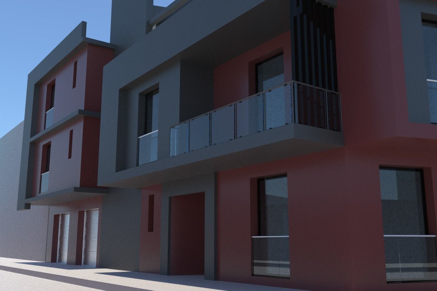 3D Residential Building  Free 3D model_14
