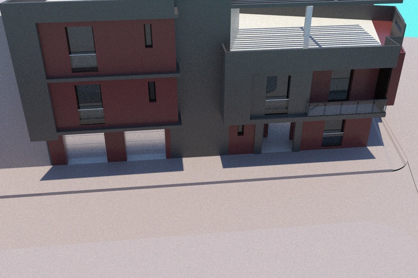 3D Residential Building  Free 3D model_5