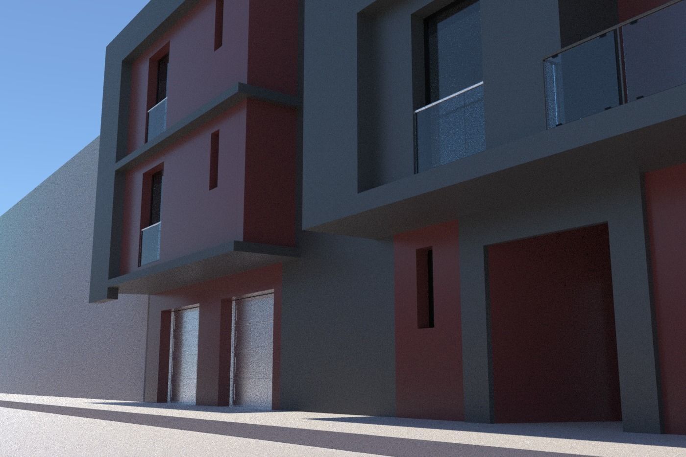 3D Residential Building  Free 3D model_10