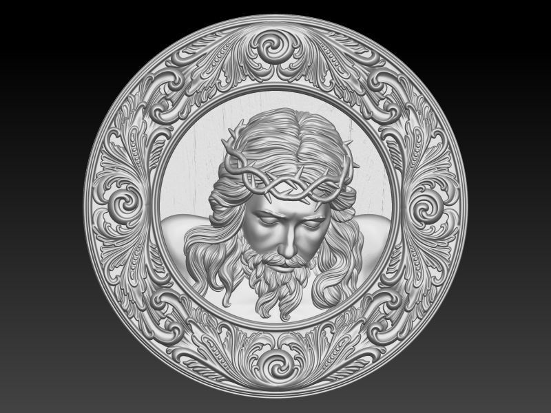 JESUS RELIEF 3D print model_3
