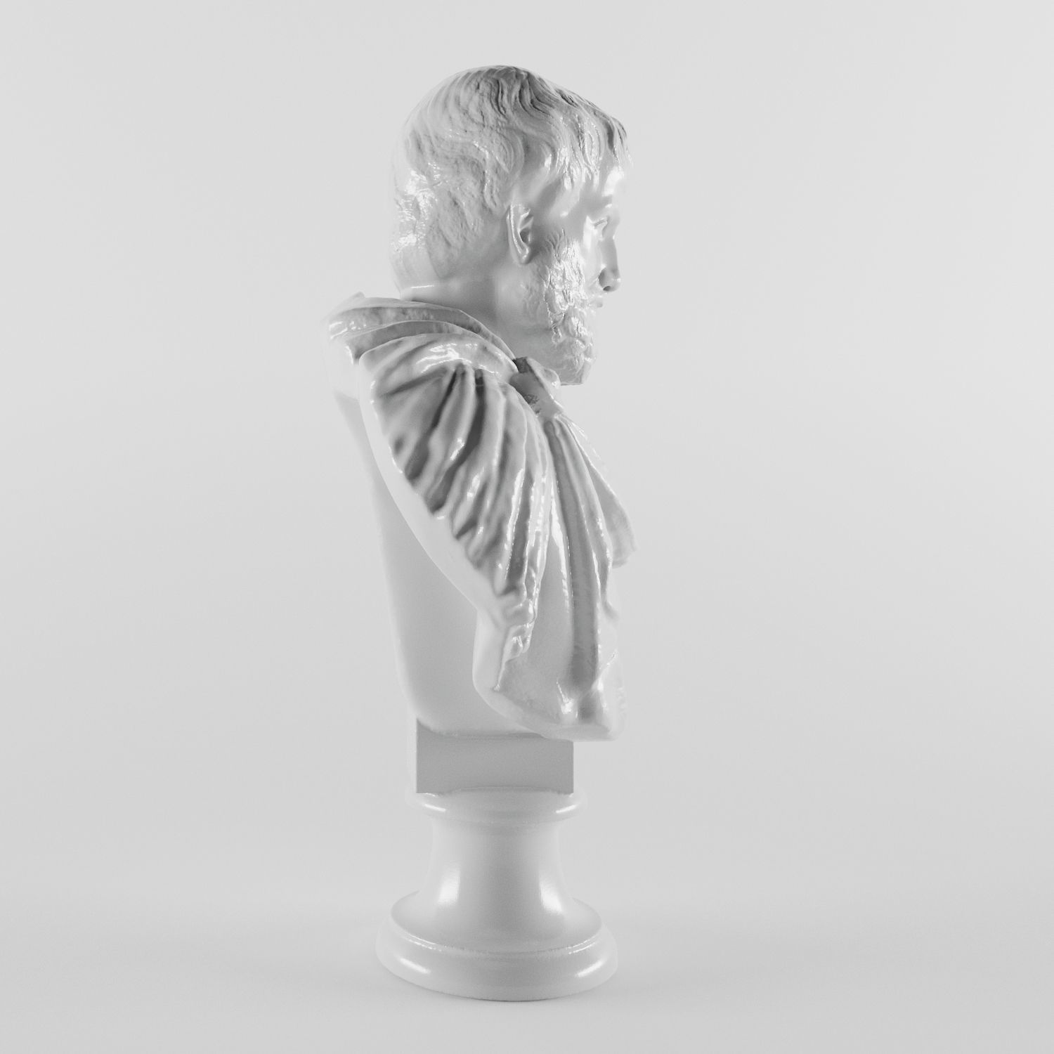 Aristotle bust of antoninus 3D print model_1
