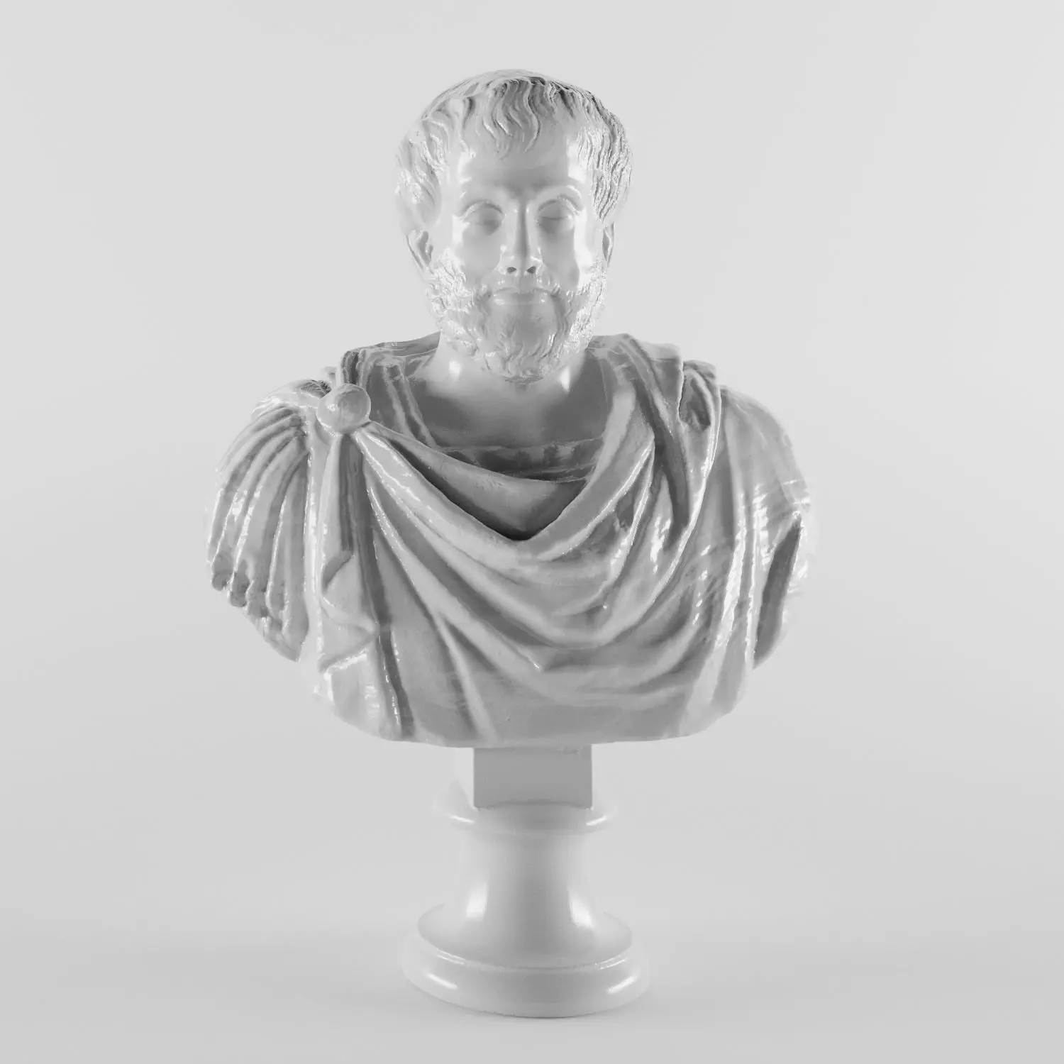 Aristotle bust of antoninus 3D print model_0