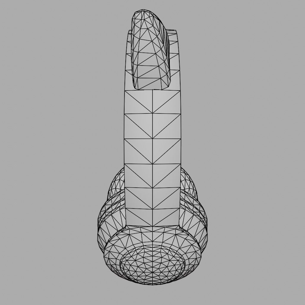 Cat Ear Headphones Low-poly 3D model_7