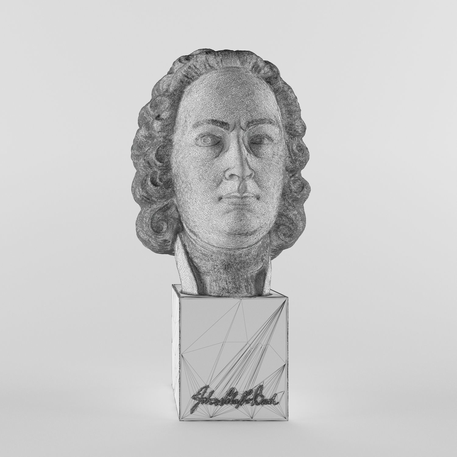 Johann Sebastian Bach 3D print model_4