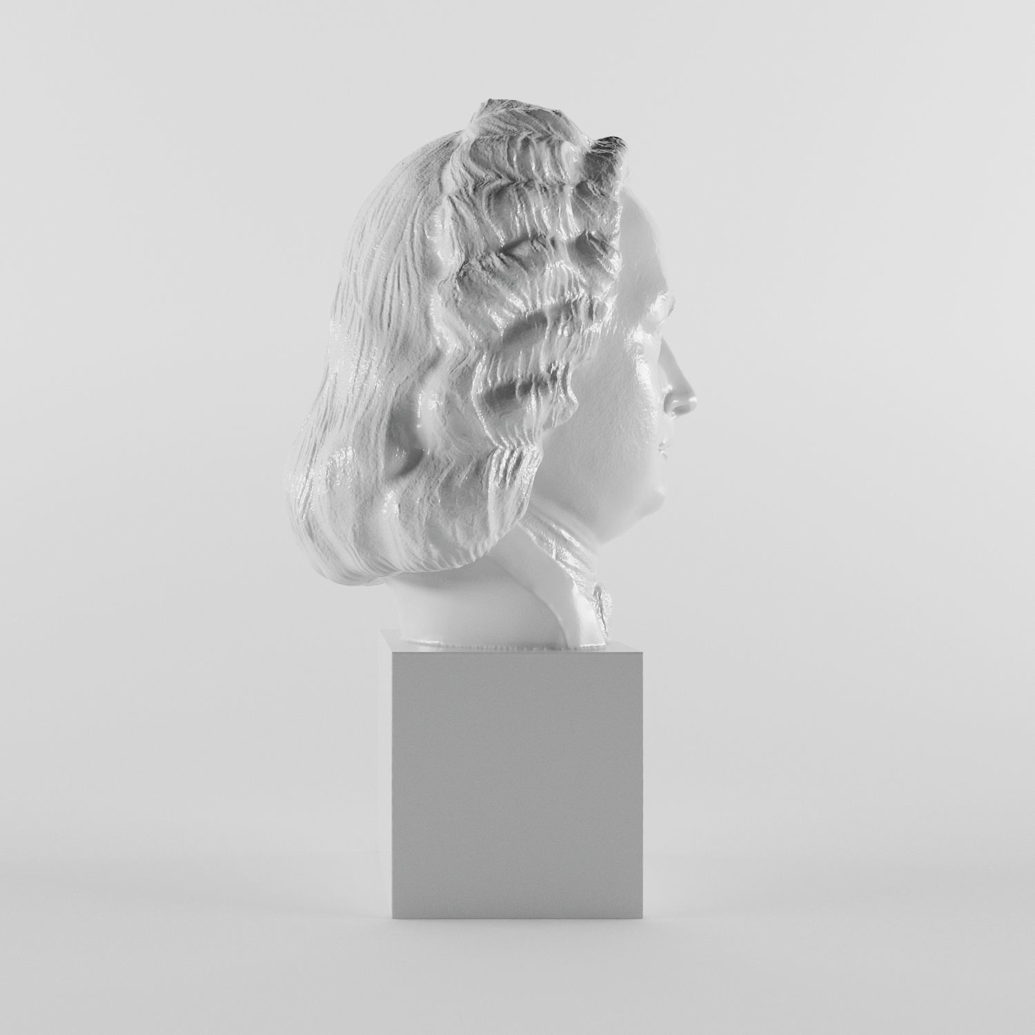 Johann Sebastian Bach 3D print model_1